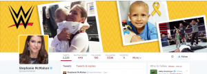 Stephanie McMahon of WWE goes gold on Twitter